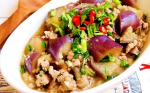 Cà tím xào thịt bằm ngon cơm