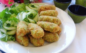 Thịt heo chiên cốm cuối mùa