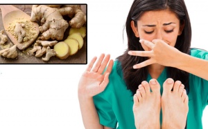 Chữa hôi chân bằng gừng tại nhà cực đơn giản