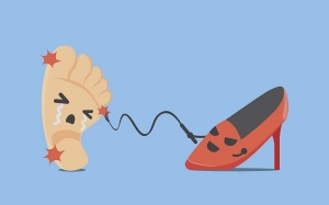 Đi giày cao gót gây tổn thương đôi chân thế nào?	