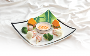 Ngon miệng món tôm hấp rau củ