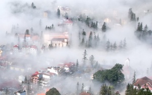 Bắc Bộ có sương mù và mưa nhỏ vào sáng sớm