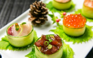 Sushi cuộn dưa chuột - Món ăn cho năm mới theo kiểu Nhật