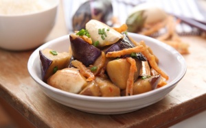 Cà tím xào tôm khô - Món ăn mới lạ