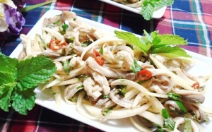 Dạ dày heo trộn chua cay chống ngán ngày Tết
