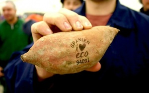 Siêu thị Thụy Điển in nhãn sản phẩm tươi sống bằng tia laser