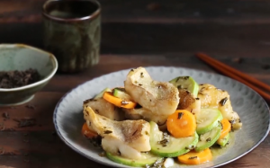 Món độc & lạ: Cá mú chiên trà hoa nhài