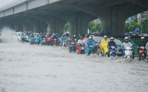 Miền Bắc mưa to vào sáng sớm do không khí lạnh tăng cường
