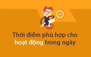 Bạn đã biết các thời điểm tốt nhất cho từng hoạt động trong ngày?