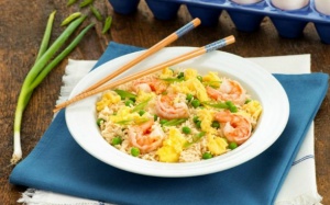 Ngày nghỉ lễ không đi đâu - làm ngay cơm rang tôm và sò điệp đãi cả nhà