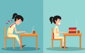 Đau lưng do ngồi học sai tư thế phải làm sao?