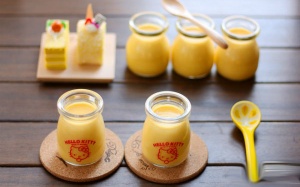 Tráng miệng với pudding bí ngô thanh mát