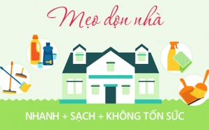 Infographic: Tập làm gái đảm với mẹo dọn nhà cực kỳ hữu hiệu