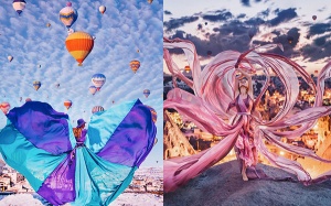 Ngắm cảnh đẹp khắp thế giới được tô điểm bởi những bộ váy 'đẹp như mơ' 