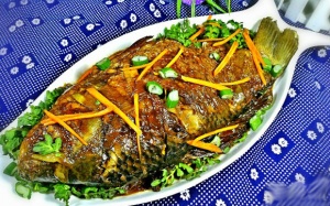 Đổi vị với món cá chép chiên sốt xì dầu