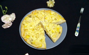Bữa sáng siêu sang với pizza hoa quả