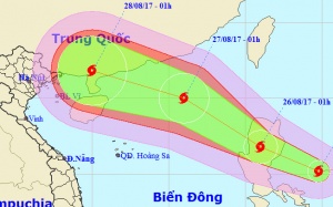 Bão Pakhar sẽ tràn vào Biển Đông trong vài ngày tới