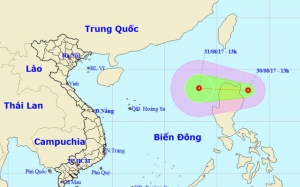 Biển Đông xuất hiện áp thấp nhiệt đới