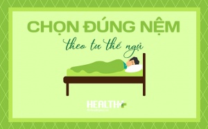 Chỉ dẫn chọn nệm giường hợp với tư thế ngủ quen thuộc của bạn 