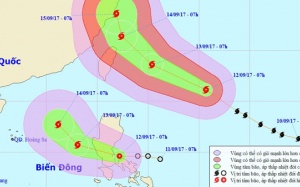 Biển Đông có thể đón bão vào ngày ngày mai
