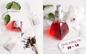 Quà tặng mẹ 20/10: Tự tay làm toner trà atiso đỏ chống lão hóa da