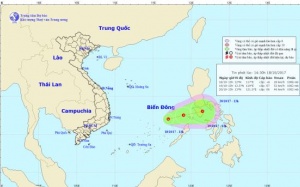 Biển Đông tiếp tục xuất hiện áp thấp nhiệt đới