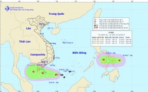 Ngày mai, Nam Bộ mưa to do ảnh hưởng của áp thấp nhiệt đới