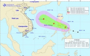 Áp thấp nhiệt đới trên Biển Đông sẽ mạnh lên thành bão