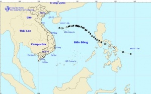 Bão số 13 suy yếu và tan dần trên biển Đông
