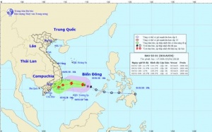 Biển Đông đón cơn bão đầu tiên trong năm mới