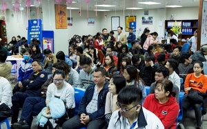 Sau lời kêu gọi, hàng trăm người nhóm máu O đã tham gia hiến máu