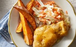 Gà nướng rưới sốt mù tạt và mật ong