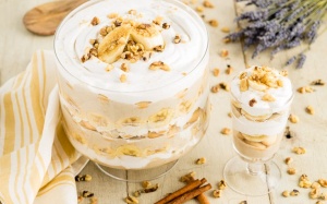 Món ăn tráng miệng: Công thức làm pudding chuối