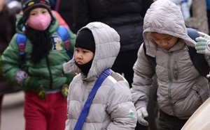 Không khí lạnh tiến sâu vào miền Trung