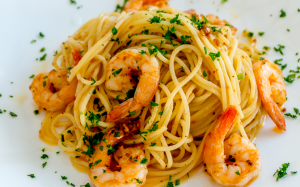 Spaghetti tôm cho bữa tối nhanh gọn