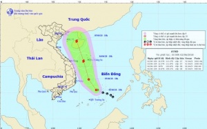 Áp thấp nhiệt đới có khả năng mạnh lên thành bão