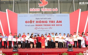 Hành trình Đỏ 2018 tiếp nhận hơn 30.000 đơn vị máu