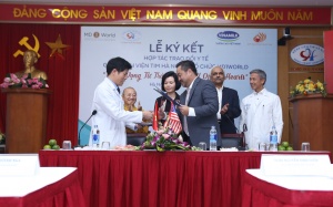 MD1World ký kết hợp tác với bệnh viện Tim Hà Nội hỗ trợ mổ tim cho trẻ em