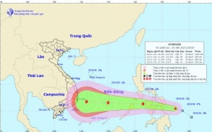 Gió mùa Đông Bắc tràn về, biển Đông đón bão