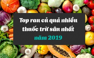 Mỹ công bố 12 loại rau củ quả nhiều thuốc trừ sâu nhất năm 2019