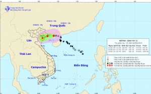 Bão số 3 gây mưa ở Bắc Bộ và Bắc Trung Bộ trong 2 - 3 ngày tới