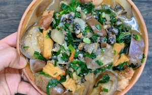 Nấu canh cà bung cho ngày trở lạnh