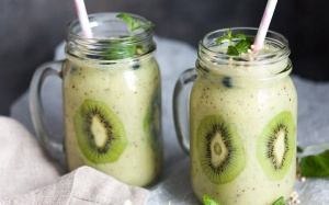Thơm mát sinh tố kiwi dưa leo tăng cường sức đề kháng