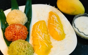 Tối nay ăn gì: Xôi xoài tam sắc nhé!