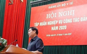 Bộ Y tế tổ chức Hội nghị tập huấn nghiệp vụ công tác Đảng năm 2020