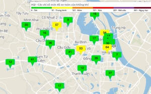 Chất lượng không khí Hà Nội cải thiện rõ rệt