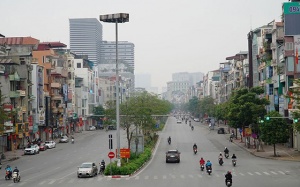 Chất lượng không khí Hà Nội ở mức trung bình