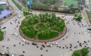 Màu vàng và cam bao phủ bản đồ chất lượng không khí Hà Nội 17/3