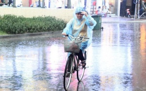 Bắc Bộ, Nam Bộ mưa rào rải rác và xảy ra gián đoạn trong ngày