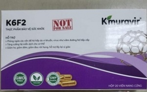 Cảnh báo về sản phẩm K6F2 Thực phẩm bảo vệ sức khỏe Kmuravir®